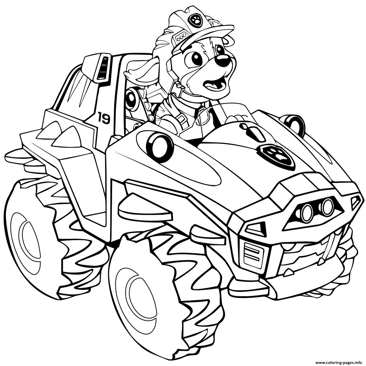 Coloriage Pat Patrouille Ryder Quad 50 coloriages de la Pat' Patrouille #2 [Coloriage][Activité][Pat' Patrouille][MS][GS][CP][Élémentaire]  - Le Bazar du Lion