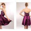A-satin sweetheart strapless with sequins beaded lace short / mini Cocktail/prom Dresses