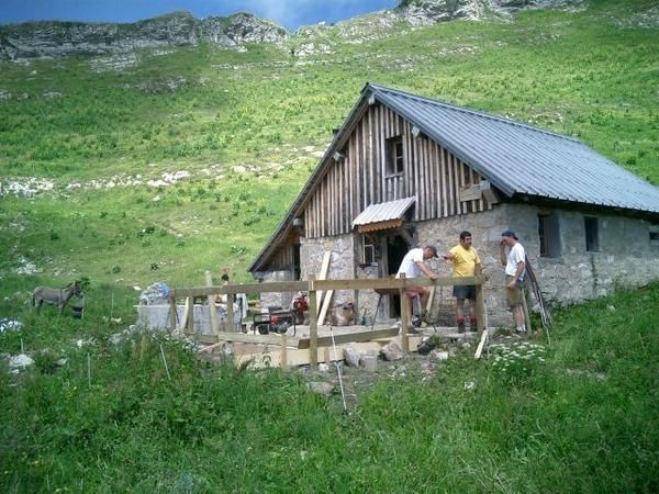 Travaux de l'&eacute;t&eacute; 2005 (r&eacute;fection des terrasses)