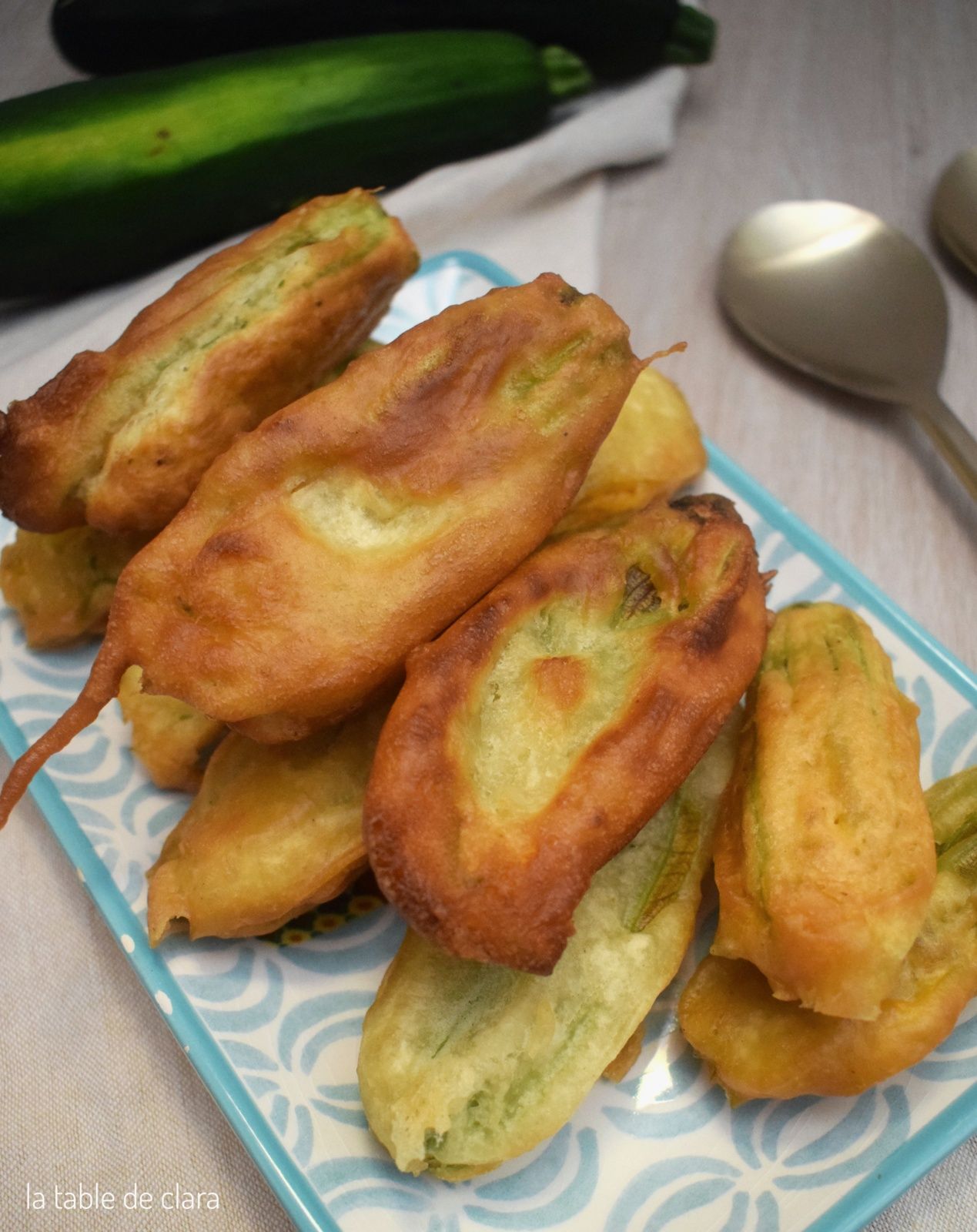 Beignets fleurs courgettes