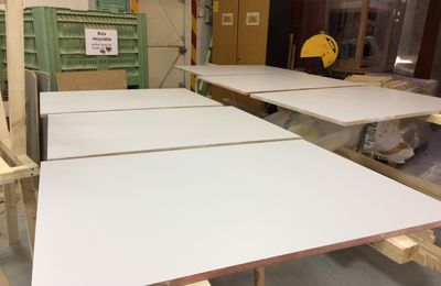 Création et fabrication de 36 tables pour LAb'OÏkos Paris