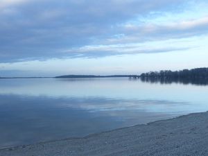 Crépuscule sur le lac d'Orient