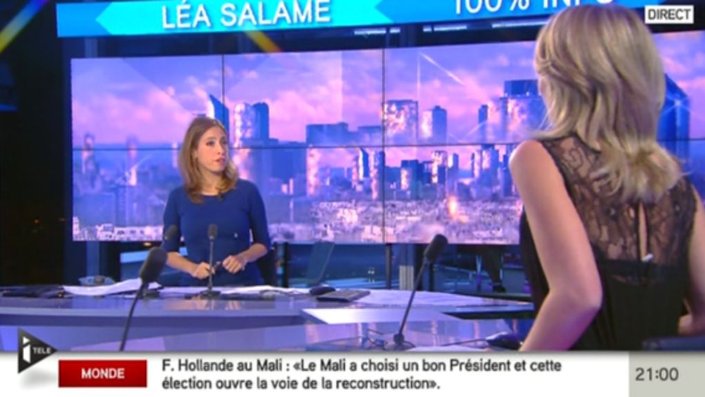 2013 09 19 - 21H00 - CAROLINE DELAGE - I&gt;TELE - 100% INFO 