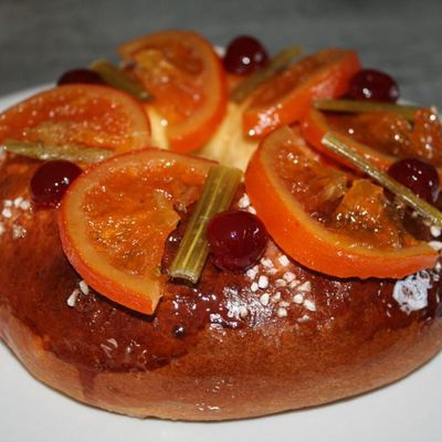 Couronne des Rois provençale , angélique et orange (confites maison)