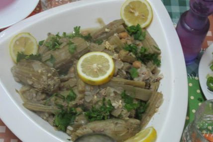 Dolma khorchef (cardons farcis)