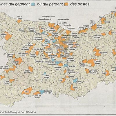 Calvados - Carte scolaire 2012