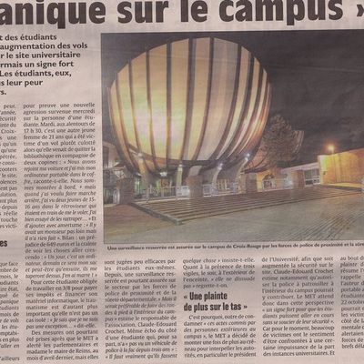 Le MET Reims se préoccupe de la sécurité des étudiants.
