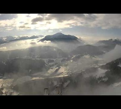 Parapente vol à ski Liberiste