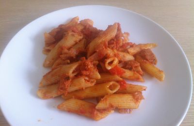 184. Penne tomate poivron et gorgonzola