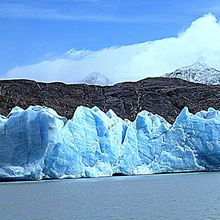 Les glaciers du lac Grey