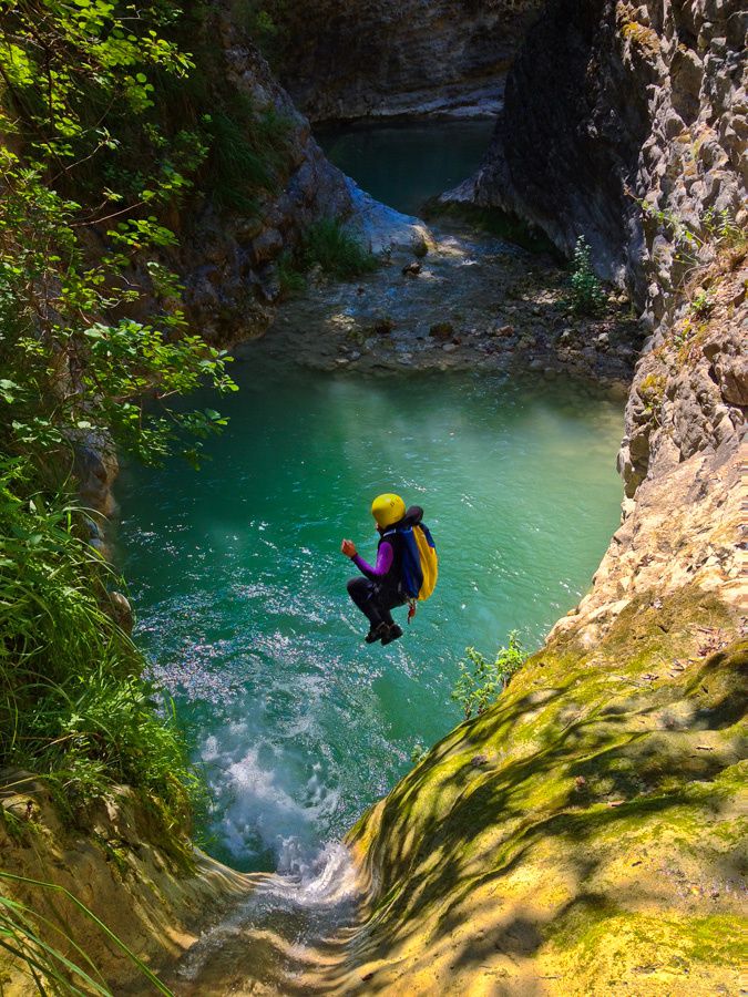 La Ciavarlina pour se rafraîchir en canyon