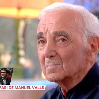 Charles Aznavour réagit à la candidature de Manuel Valls à la mairie de Barcelone, et c'est cash ! 