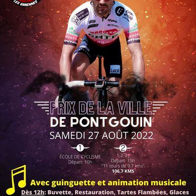 Rappel : Grand Prix de la ville de Pontgouin (28) ce samedi 27 août 2022 à 15h