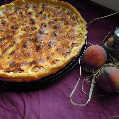 TARTE PECHE NOIX DE COCO