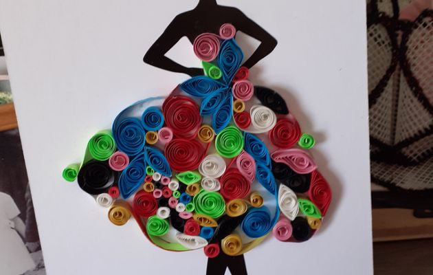 Un peu de quilling avec Edith