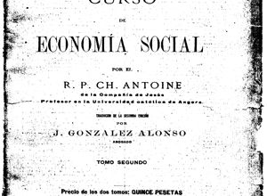 Antoine, R. P. Ch., Curso de economía social (tomo I)