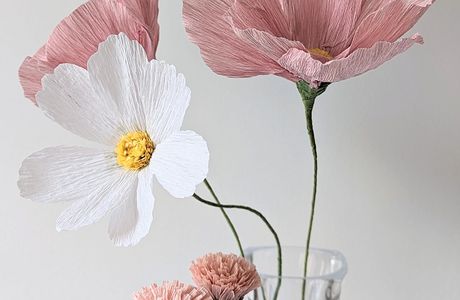 Ateliers découverte fleurs en papier crépon 1er et 2 juin 