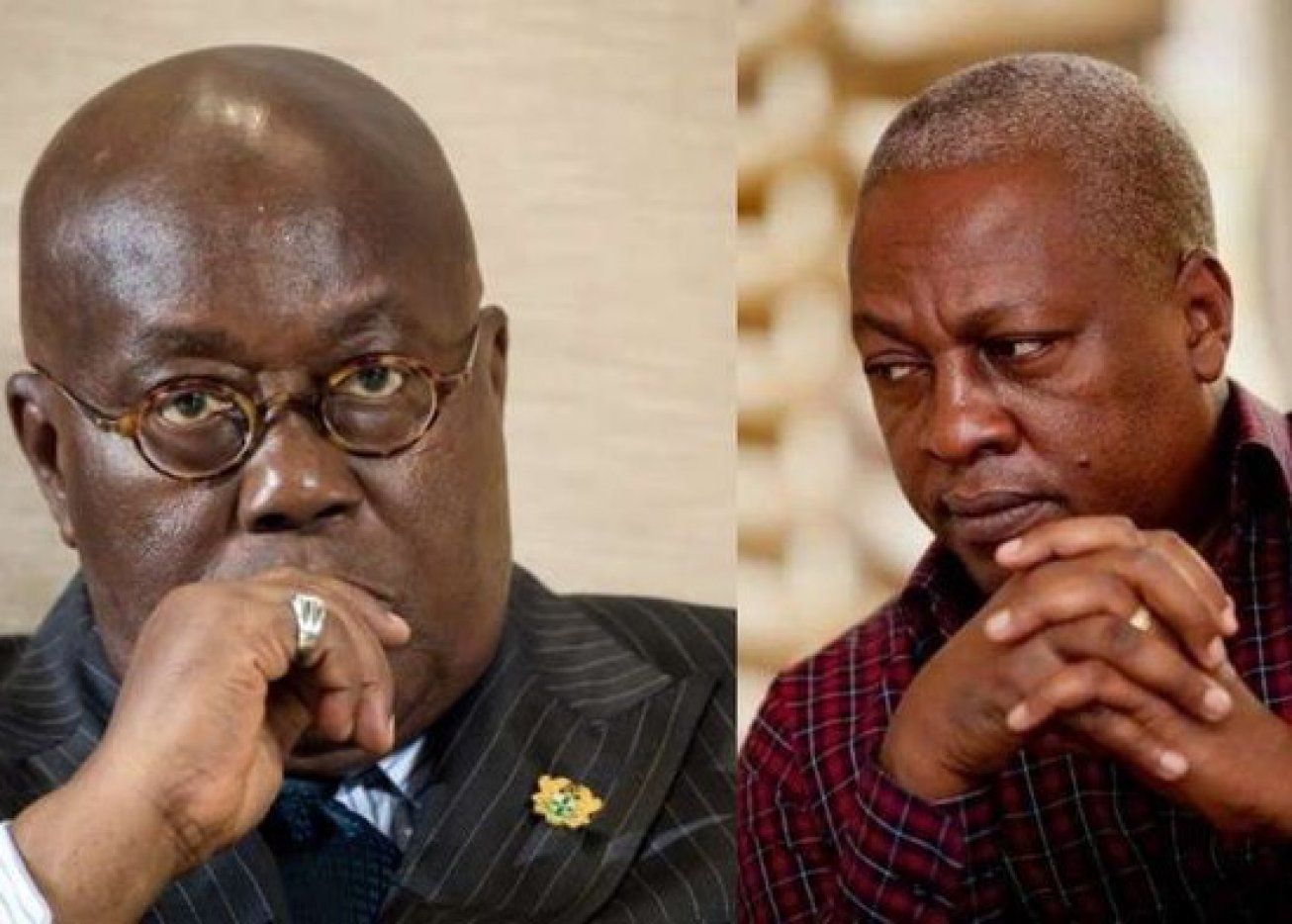 Crédit Photo : Collage Nana Akufo-Addo et John Dramani Mahama.