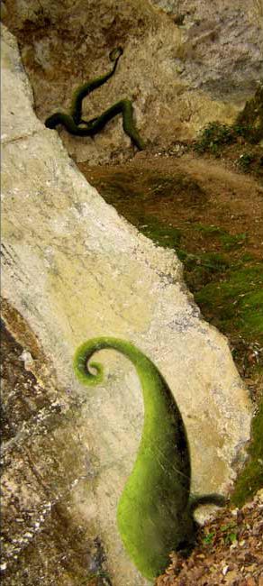 Bombes sur les murs et pinceaux sur toile pour allez de la pénombre à la clarté.