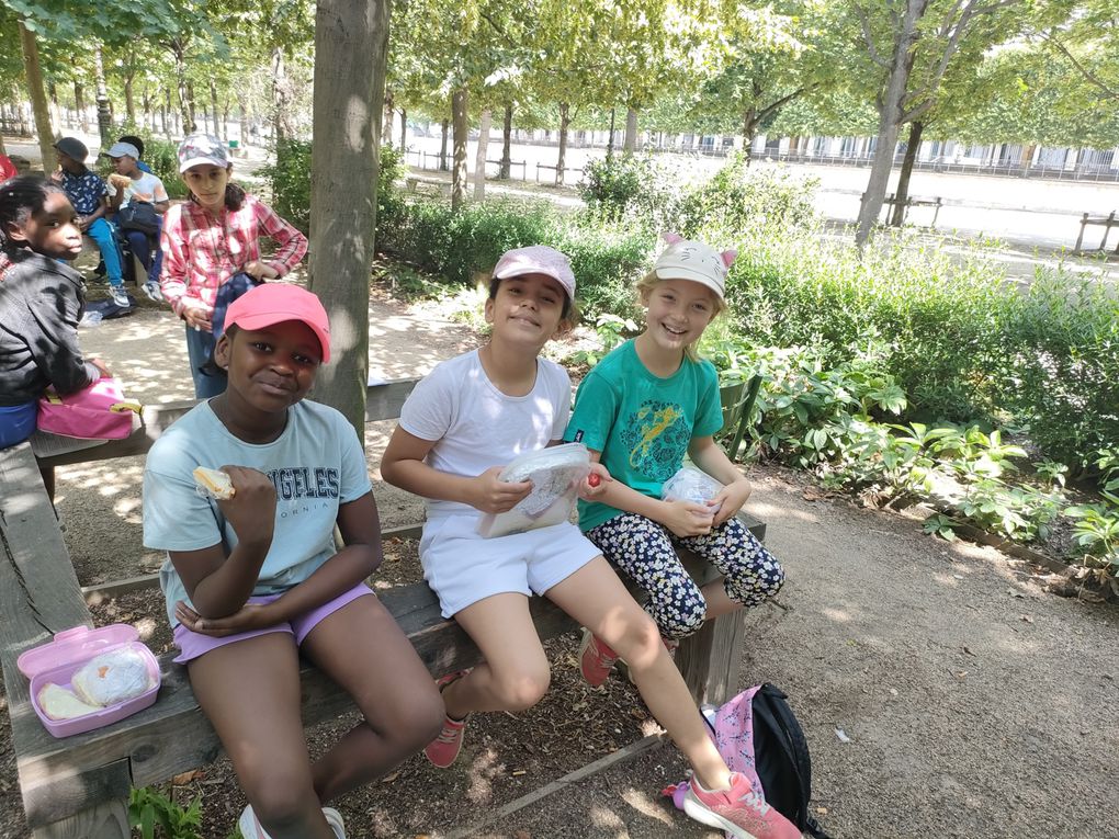 CM1 et CE1/CM1 Jeu depiste au jardin des Tuileries