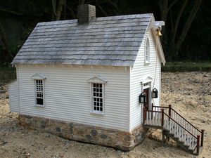 L'église/école de la petite maison dans la prairie (maquette) - Church/school Walnut Grove (model)