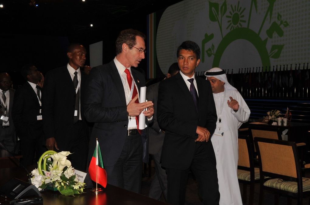 Le Président Andry Rajoelina au Forum Mondial de l'Energie 2012 à Dubaï, organisé par l'ONU. Photos: Harilala Randrianarison