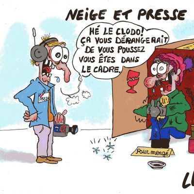 neige et presse...