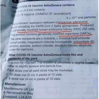 #Project Veritas part 5: #Pfizer a dissimulé aux chrétiens américains l’utilisation de cellules de #foetus dans la fabrication du #vaccin anti-Covid + Le vaccin #AstraZeneca également !