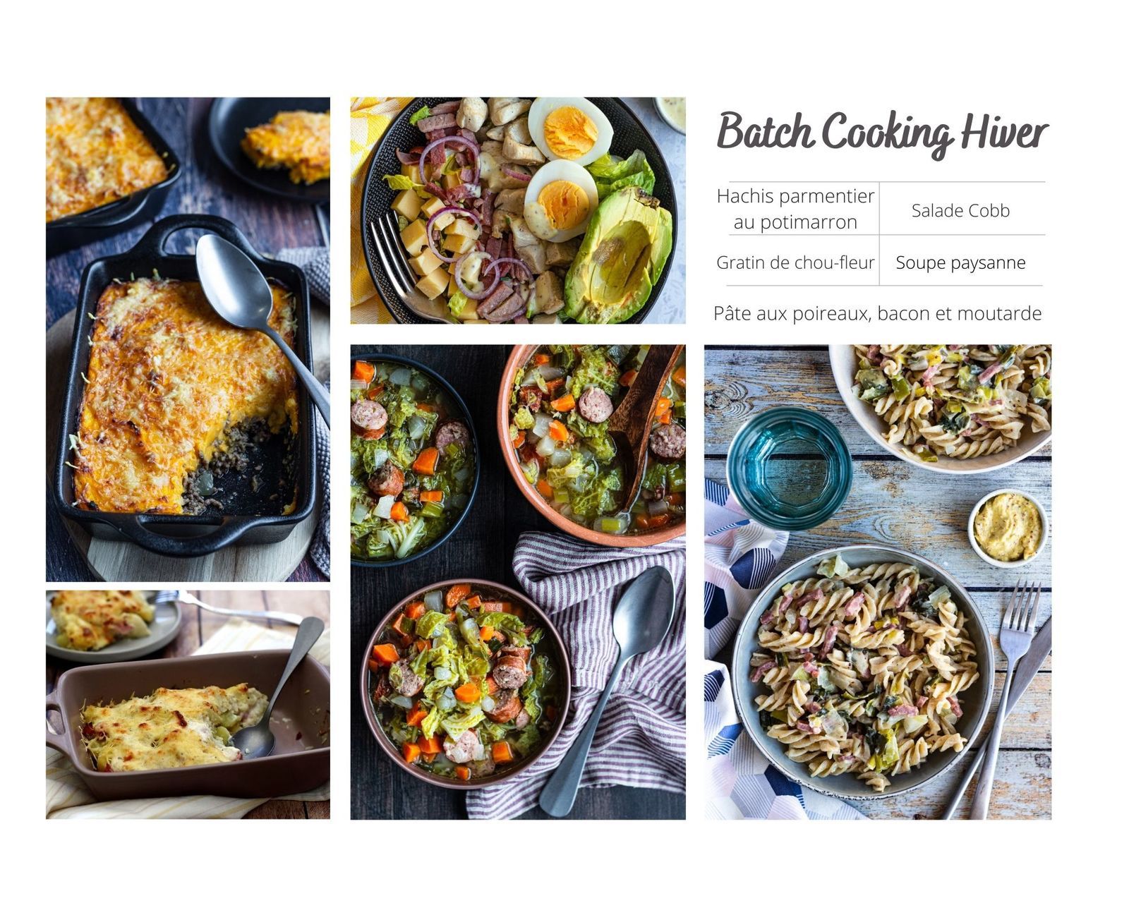 Idées de menu: 4 semaines de repas pour l'hiver (avec recettes) - Amandine  Cooking