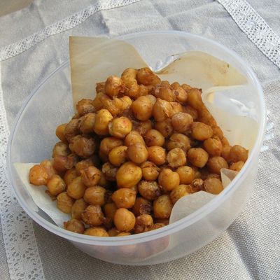 Pois chiches grillés épicés