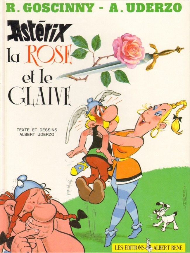 Astérix rose glaive (Albert Uderzo)
