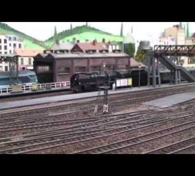 Train miniature HO Chalindrais ligne 2 (2ème réseau d'André Gay) vidéo 53