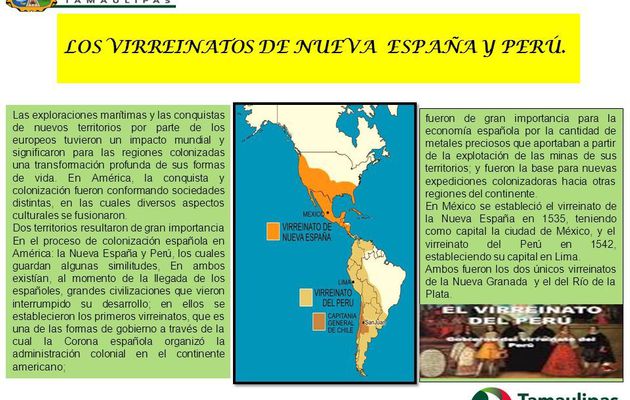 Virreinatos de nueva España y Perú
