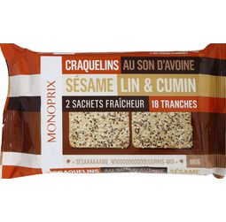 Je craque pour les craquelins au *sésame-lin-cumin* by Monoprix