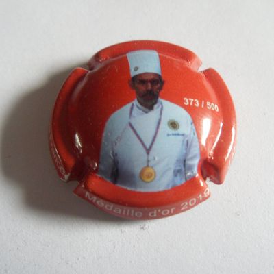  caps ACADEMIE CULINAIRE "chevreuil jm" rouge 