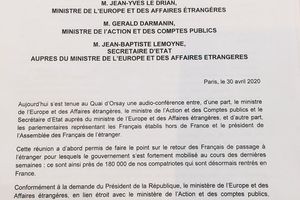 Lettre de Le Drian