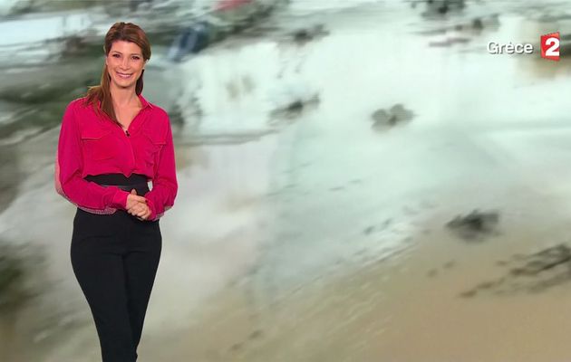 Chloé Nabédian Météo France 2 le 16.11.2017