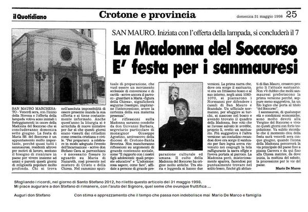 Festa Madonna del Soccorso - Il QUOTIDIANO de 31 maggio 2008