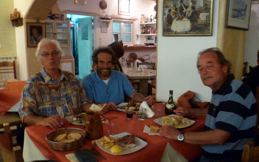 avec Henri, Charles et Claudes, de Volos à Mykonos, début octobre