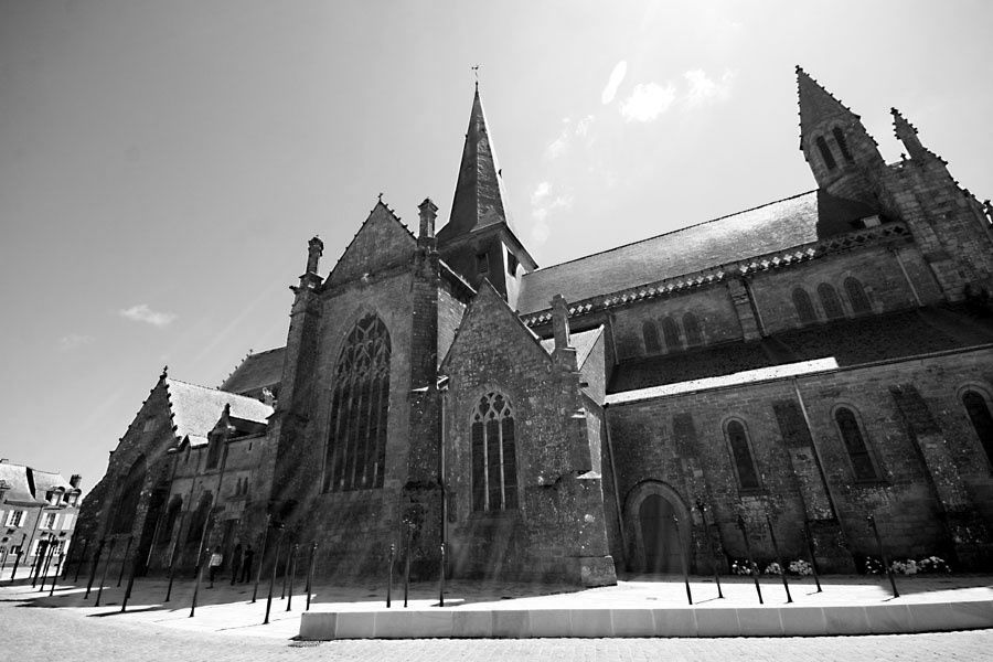 Photos de la ville de Guérande en noir et blanc