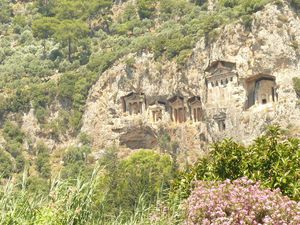 Dalyan, les tombeaux lyciens. Tortue