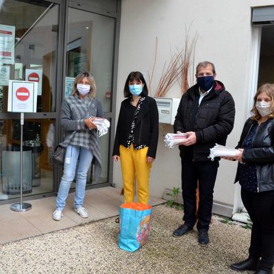 Le personnel du centre hospitalier a reçu des masques.
