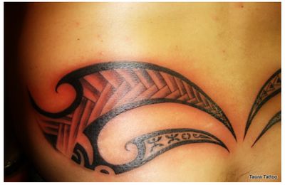 Tribal tattoo polynésien