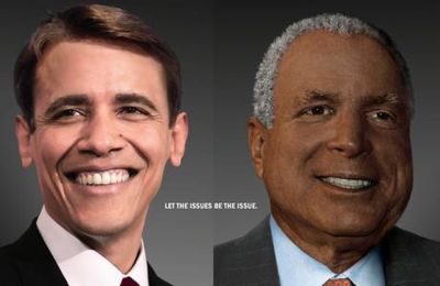 Obama blanc, McCain noir !