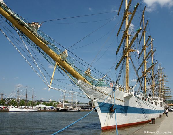 Armada de Rouen : les bateaux sont amarrés à Rouen