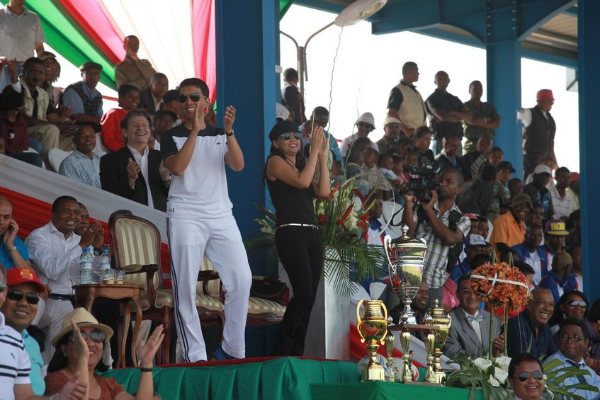 Inauguration du Kianja (Stade) Makis de Madagascar, à Andohatapenaka, par le Président Andry Rajoelina. 3ème partie. Photos: Harilala Randrianarison