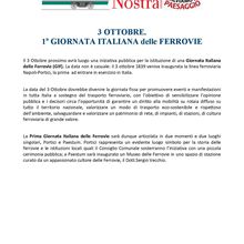 Journée des Chemins de fer italiens le 03 octobre