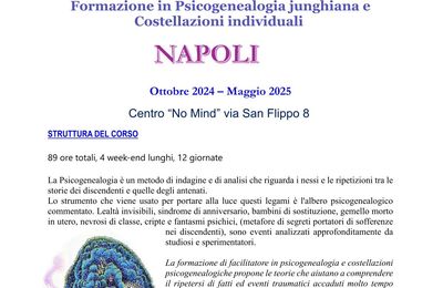 NAPOLI, OTTOBRE 2024, formazione Psicogenealogia junghiana e Costellazioni psicogenealogiche