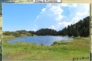 Etang de Pradeilles à 1957 m. d'altitude...