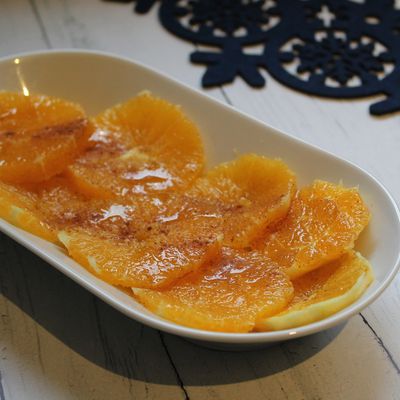 Salade d'oranges à la cannelle et sirop d'érable